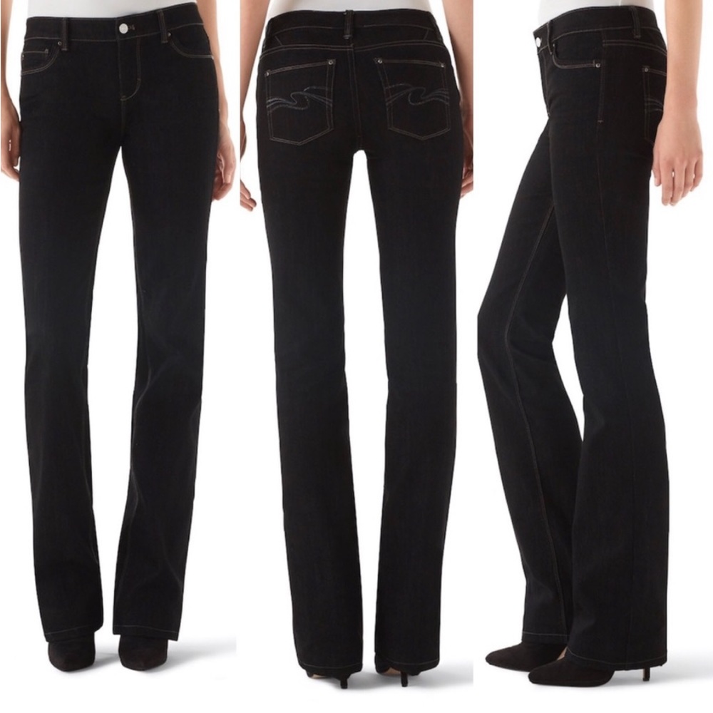 White House Black Market Black Boot Cut Jeans